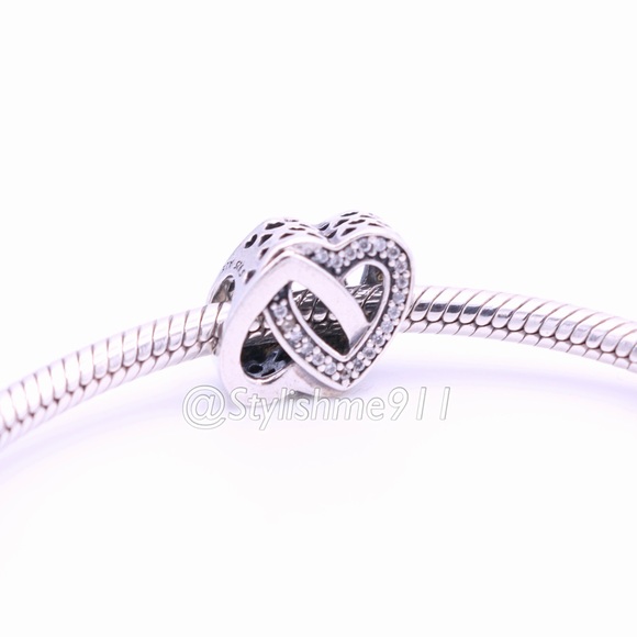 Authentic PANDORA Entwined Love Charm - 791880CZ - Picture 4 of 10